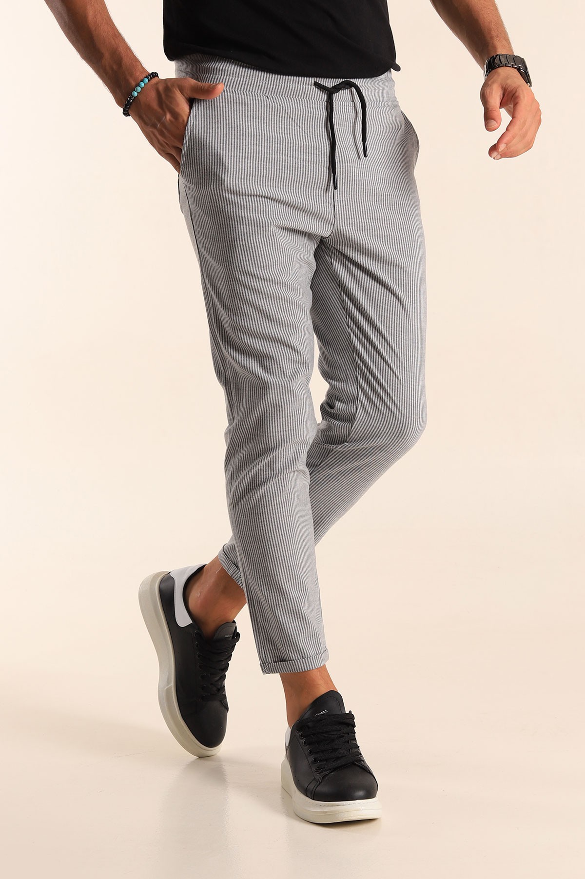 Çİzgİlİ jogger pantolon